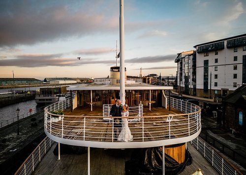 Happy first wedding anniversary to Katie &amp; Blair! It&rsquo;s hard to believe that this incredible day was a year ago already! 

It was definitely a memorable one. It&rsquo;s not every day you photograph a wedding on a luxury ship! @fingaledinburg